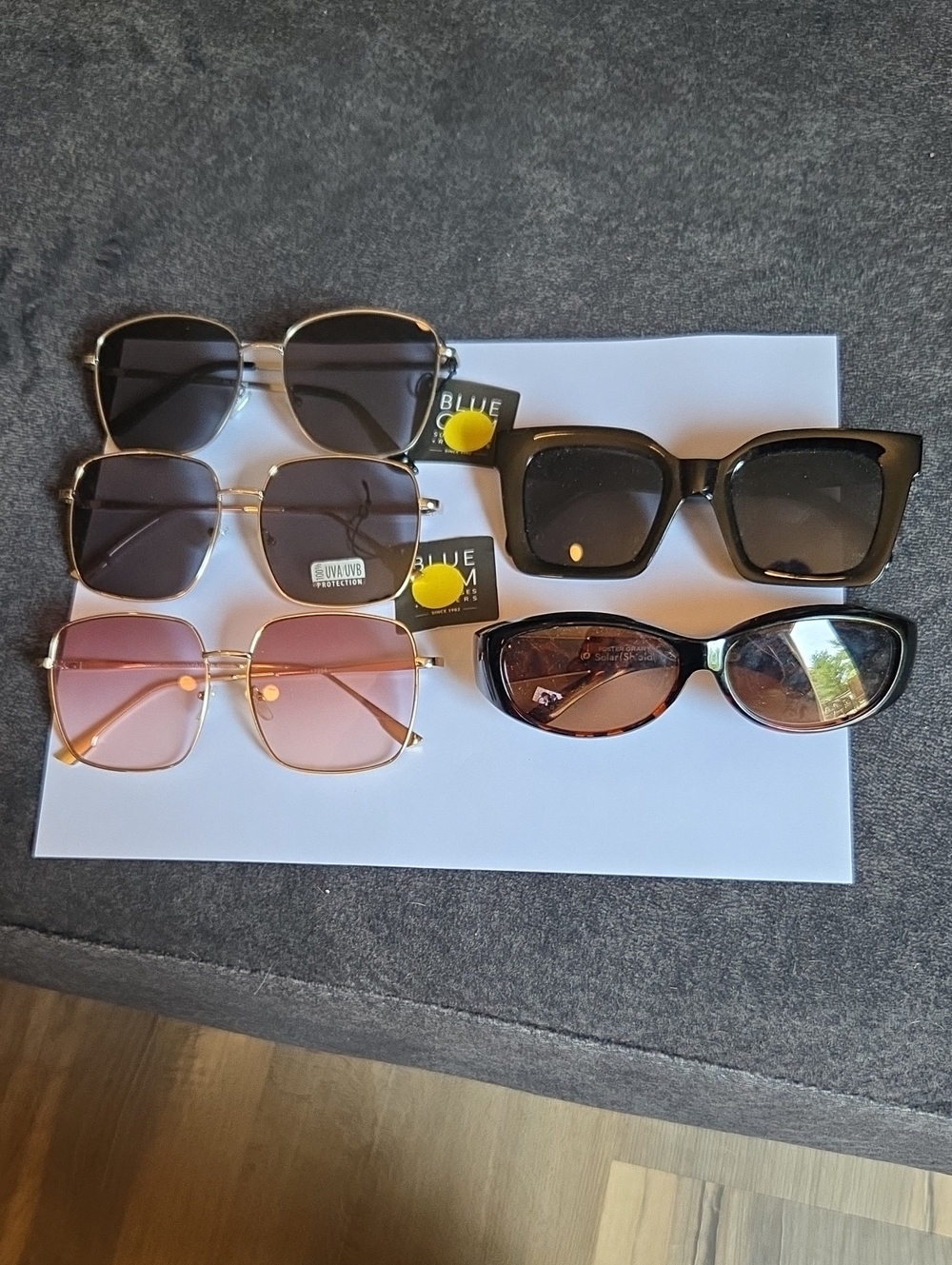 Assorted Women's Sunglasses Pack — Pink, Black, Brown Lenses